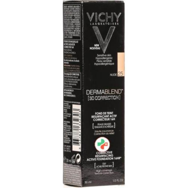 Vichy Dermablend 3D Correction 25 Nude 30мл