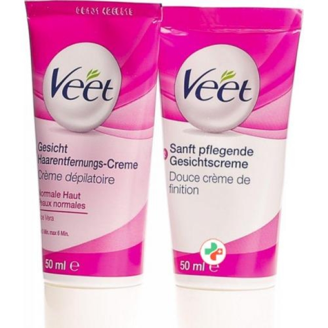 Veet Haarentfernungs-Set Gesicht 2x 50мл