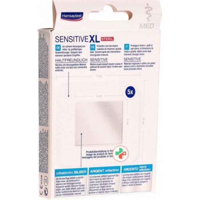 Hansaplast Med Sensitive XL 5 штук