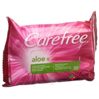 Carefree Aloe Intimpflegetucher 20 штук