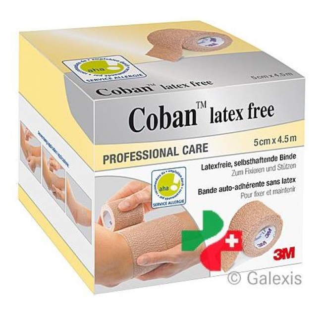 3M Coban эластичный бинт 5смx4.5m latexfrei beige