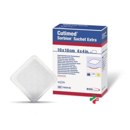 Cutimed Sorbion Sachet Extra 10x10см 5 штук