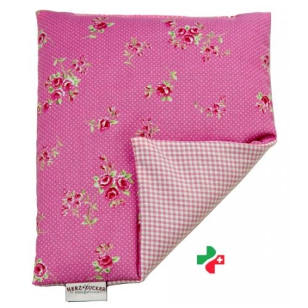 Herzzucker Raps-Warmekissen 26x21см Blume Pink