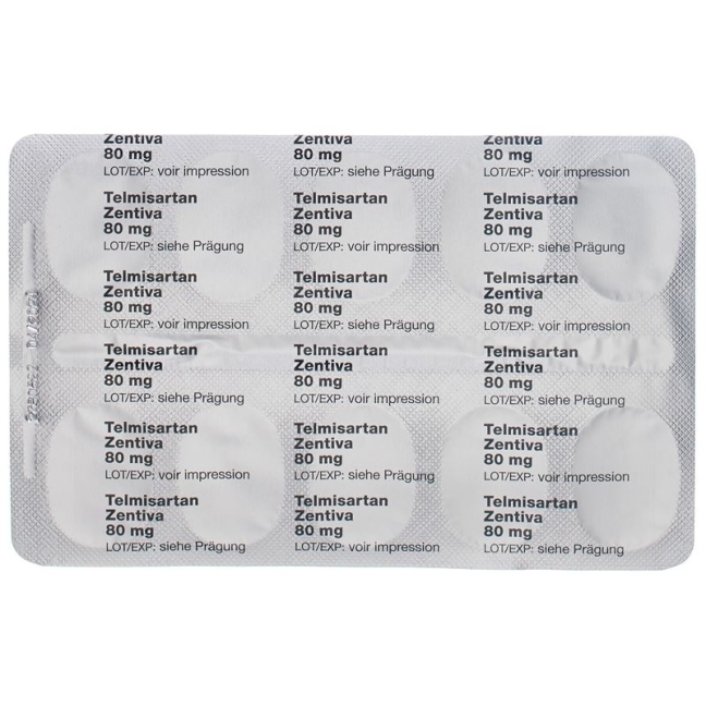 TELMISARTAN Zentiva Tabl 80 mg