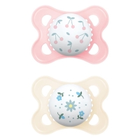 MAM Original Nuggi 0-6m pink/white MAM Original Nuggi 0-6m pink/white