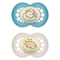 MAM Night Nuggi 6-16m blue/white MAM Night Nuggi 6-16m blue/white