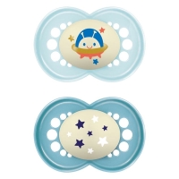 MAM Night Nuggi 16-36m blue/blue MAM Night Nuggi 16-36m blue/blue