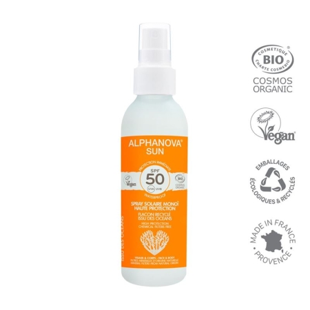 ALPHANOVA SUN Spray Monoï Bio SPF50