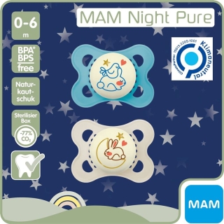 MAM Night Nuggi Чистая резина 0-6м