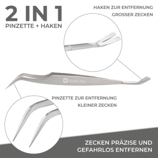 QUICK AID 2 in 1 Zeckenentferner