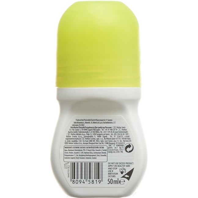 BOROTALCO Deo Active Roll-on Zitrus Lime