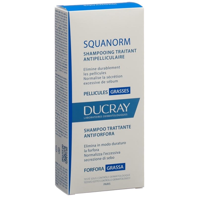 DUCRAY SQUANORM Шампунь от жирной перхоти