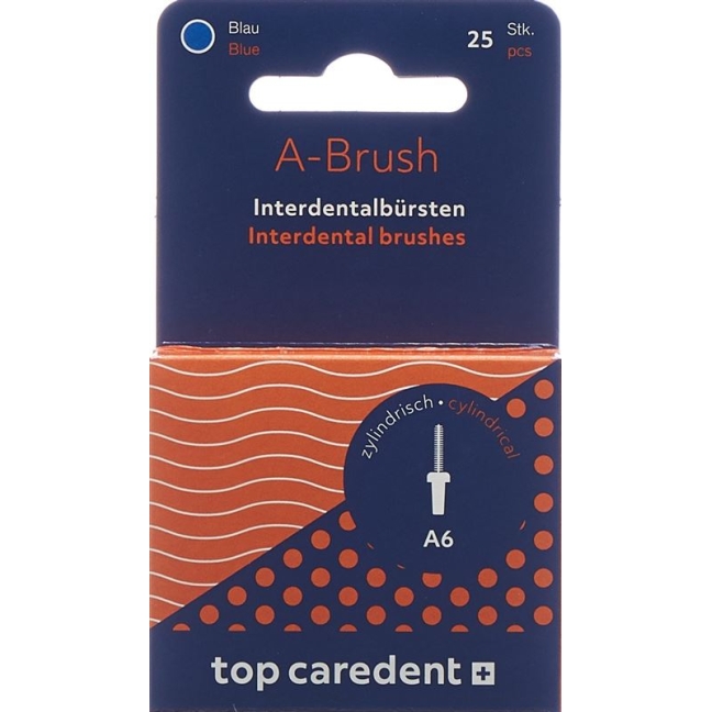 TOP CAREDENT A-Brush 6 IDBH-B blau