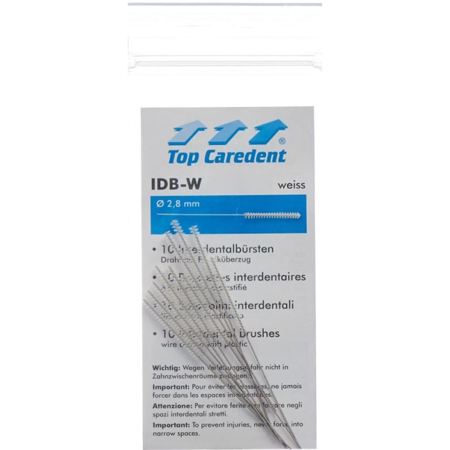 Top Caredent IDB-W Interdentalbursten Weiss 10 штук