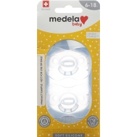 Мягкий силикон Medela Baby Nuggi 6–18, синий, 2 шт. Мягкий силикон Medela Baby Nuggi 6–18, синий, 2 шт.