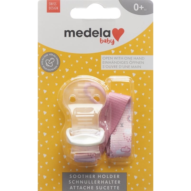 Держатель для детской пустышки Medela, розовый