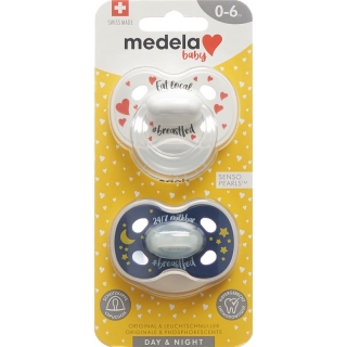 Medela Baby Nuggi Day&amp;Night для грудного вскармливания 0–6 лет, 2 шт.