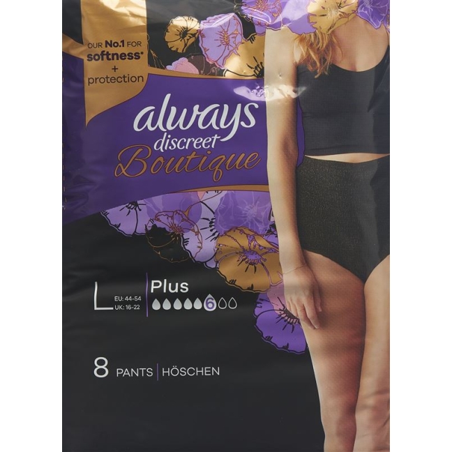 ALWAYS Discreet Boutique Inkont Pants L schw