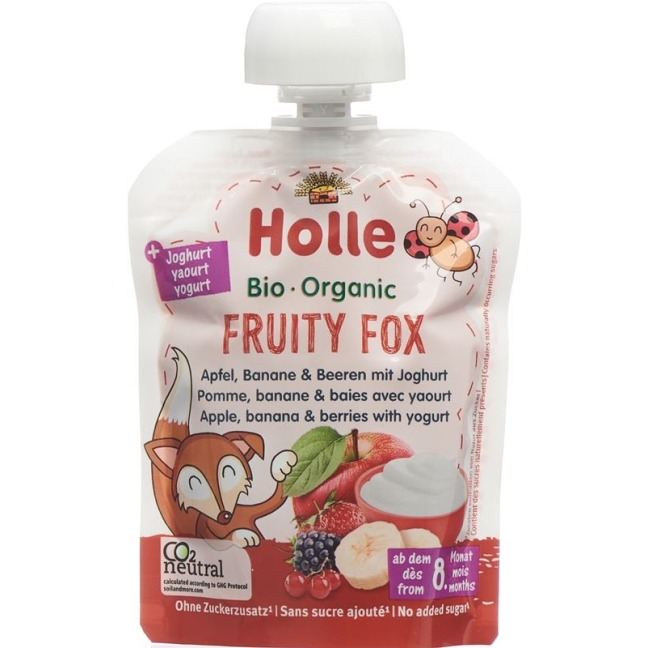 HOLLE Fruity Fox Яблоко Банан Ягоды Йогурт