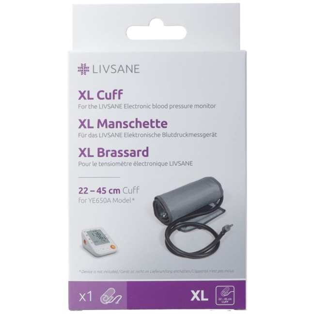 Манжета Livsane XL 22-45см для тонометра YE650A