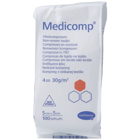 Medicomp 4-кратный S30 5х5см нестерильный пакет 100 шт.