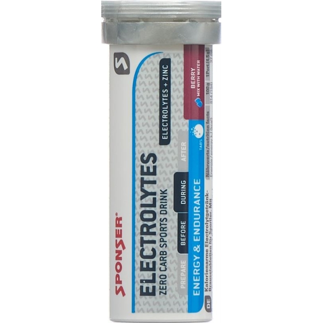 Спонсорские таблетки Electrolytes Berry 10 x 4,5 г