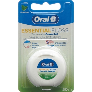 Oral-B Essentialfloss 50 м мятный вощеный