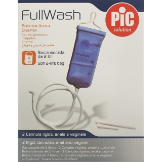 PIC SOLUTION Набор ирригаторов Fullwash, 2 л, с анальной и вагинальной канюлей