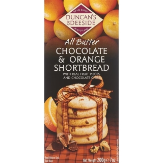 DUNCANS Shortbread Orange Choco Chips