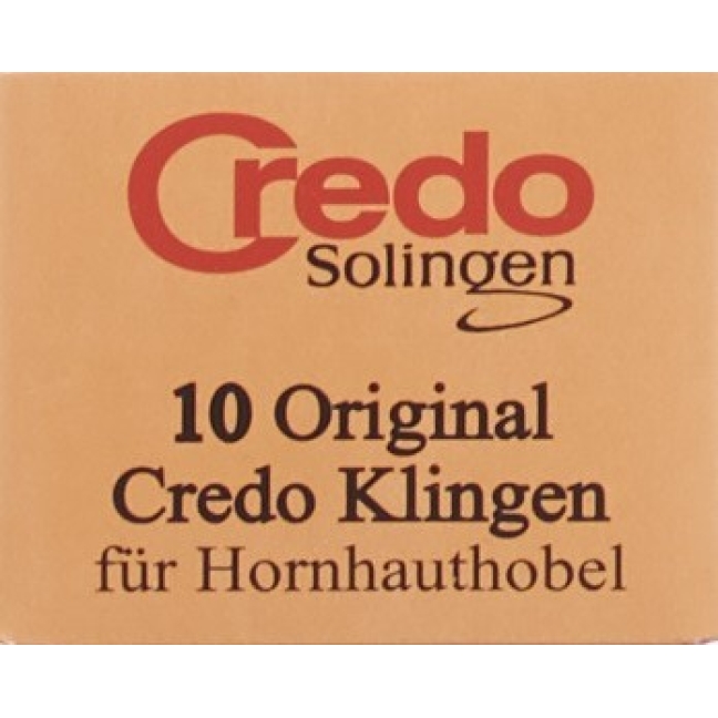 Credo Ersatzklingen Hornhauthobel Schachtel 10 штук