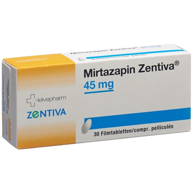 MIRTAZAPIN Zentiva Filmtabl 45 mg