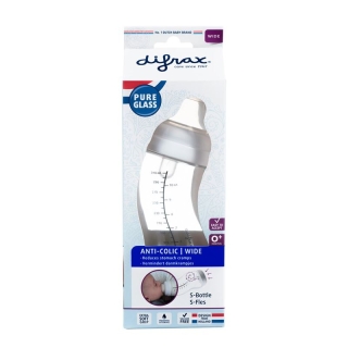 DIFRAX S-Flasche Glas 310ml breit