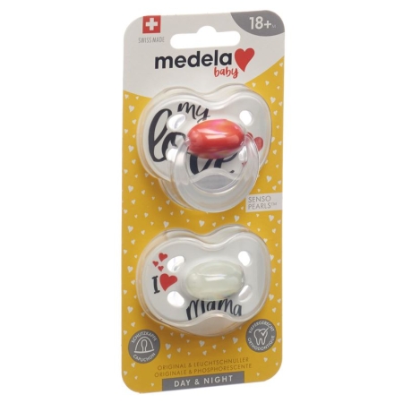 Medela Baby Nuggi Day&amp;Night 18+ Signature Love, 2 шт.