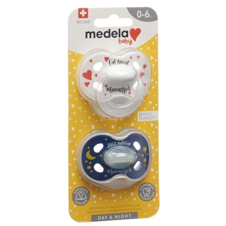 Medela Baby Nuggi Day&amp;Night для грудного вскармливания 0–6 лет, 2 шт.