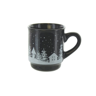 HERBORISTERIA Glühwein-Tasse Winterdorf schwarz