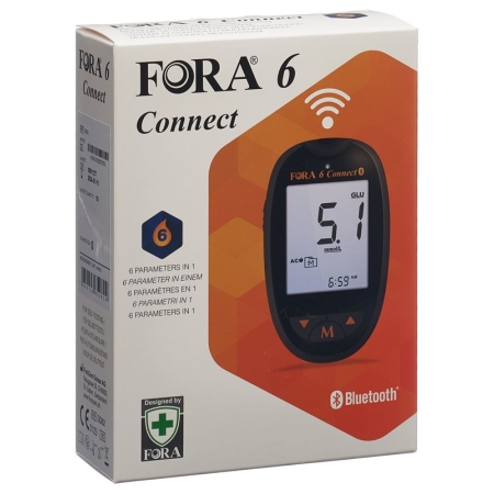 FORA 6 Connect Blutzuckermessgerät mmol/L