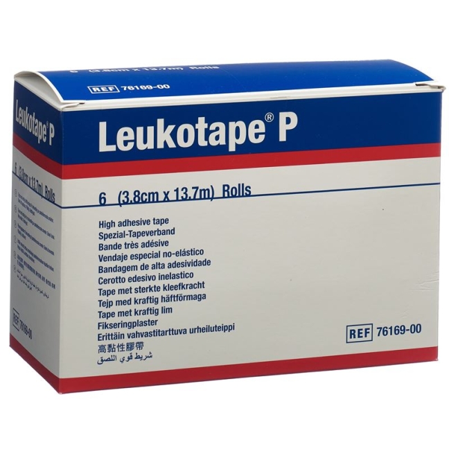 Leukotape P Spezial-Tapeverband 13.7m x 3.8см 6 штук