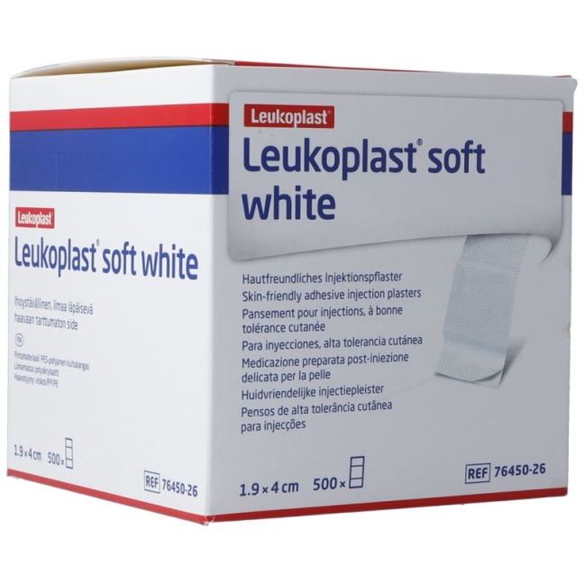 LEUKOPLAST soft white Injektionspf 1.9x4cm