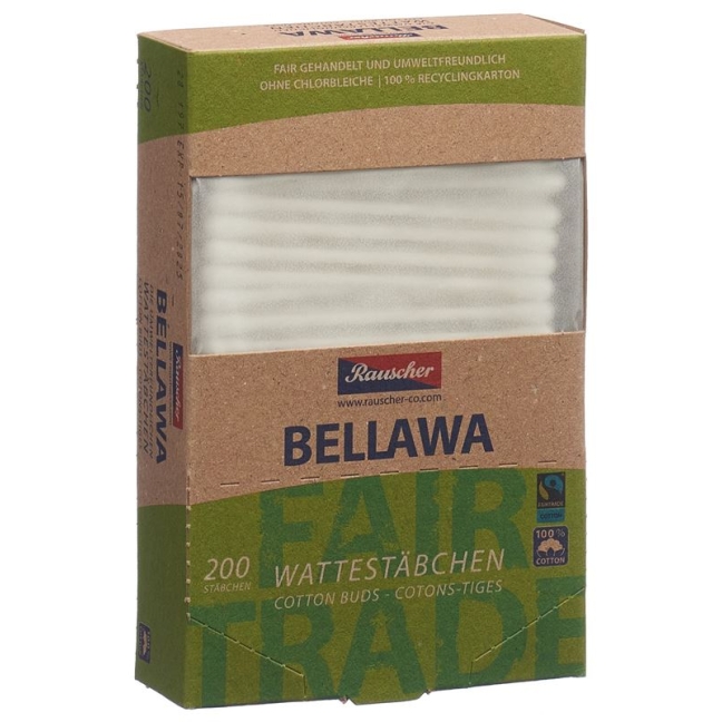 Ватные палочки BELLAWA Fairtrade 200 шт.