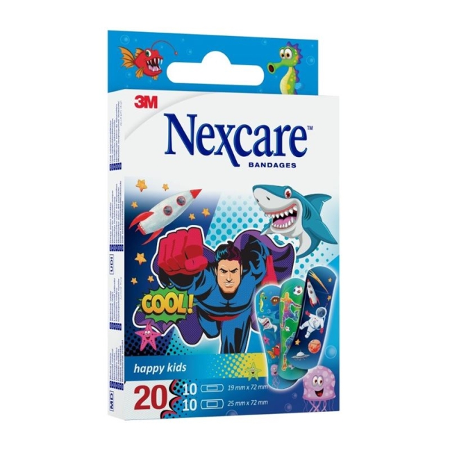 Детский пластырь 3M NEXCARE Happy Kids Cool