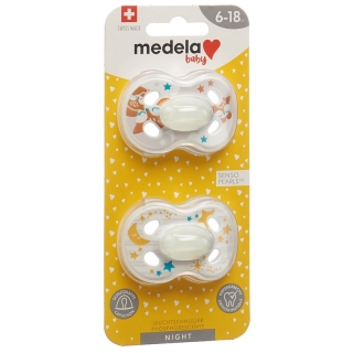 Детская пустышка MEDELA Night&amp;Night для детей 6–18 лет с животными