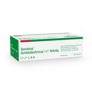 SENTINA Ambidextrous L 8-9 Nitrile puderfr