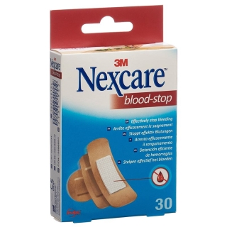 Пластыри 3M Nexcare Blood-Stop, 3 размера, смешанные, 30 шт.