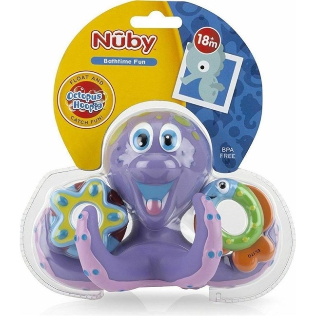 NUBY Плавающий осьминог с игровыми фигурками