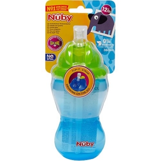 NUBY Trinkhalmfla Flip-It Original BLAU Trinkh lan