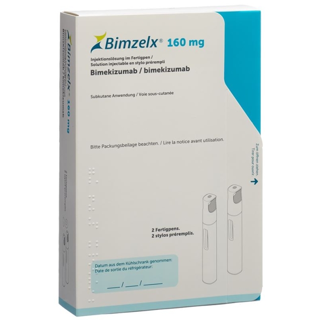 Bimzelx Inj Lös 160 мг/мл предварительно заполненная ручка-ручка 2 x 1 мл
