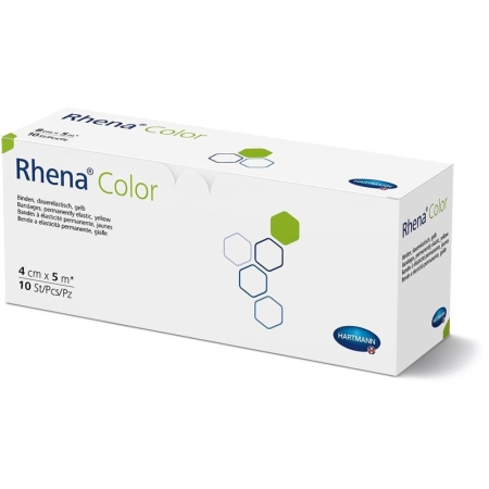 RHENA Color Elast Binde 4cmx5m gelb offen