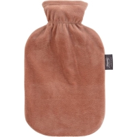 FASHY Wärmflasche 2l Flauschbezug braun