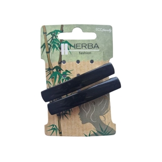 HERBA Ecofriendly Barrette 6.5cm schwarz