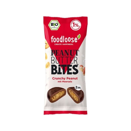 FOODLOOSE Peanut Butter Bites Crunchy Peanut